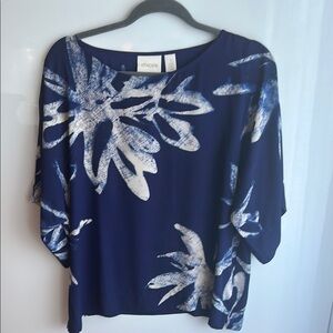 Chico's Blue short Sleeve Blouse